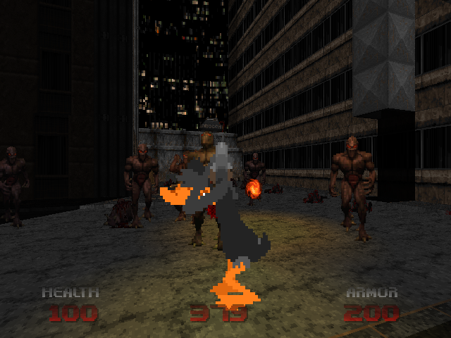 Daffy Duck Stars In Doom 64