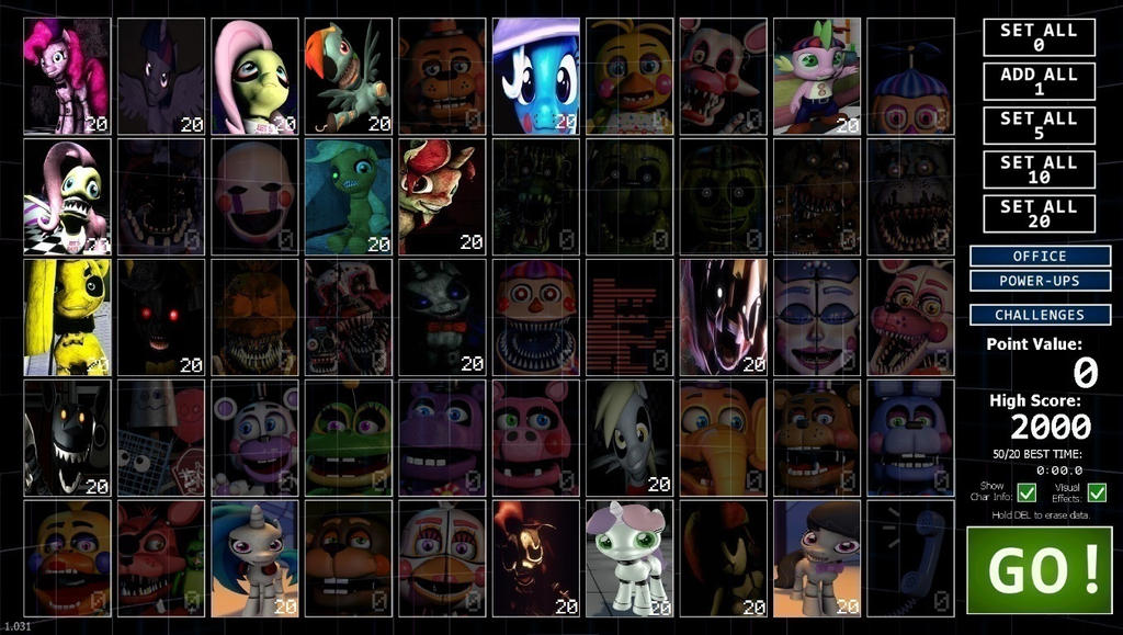 My Ideal FFPS Custom Night Roster (Justifications in the