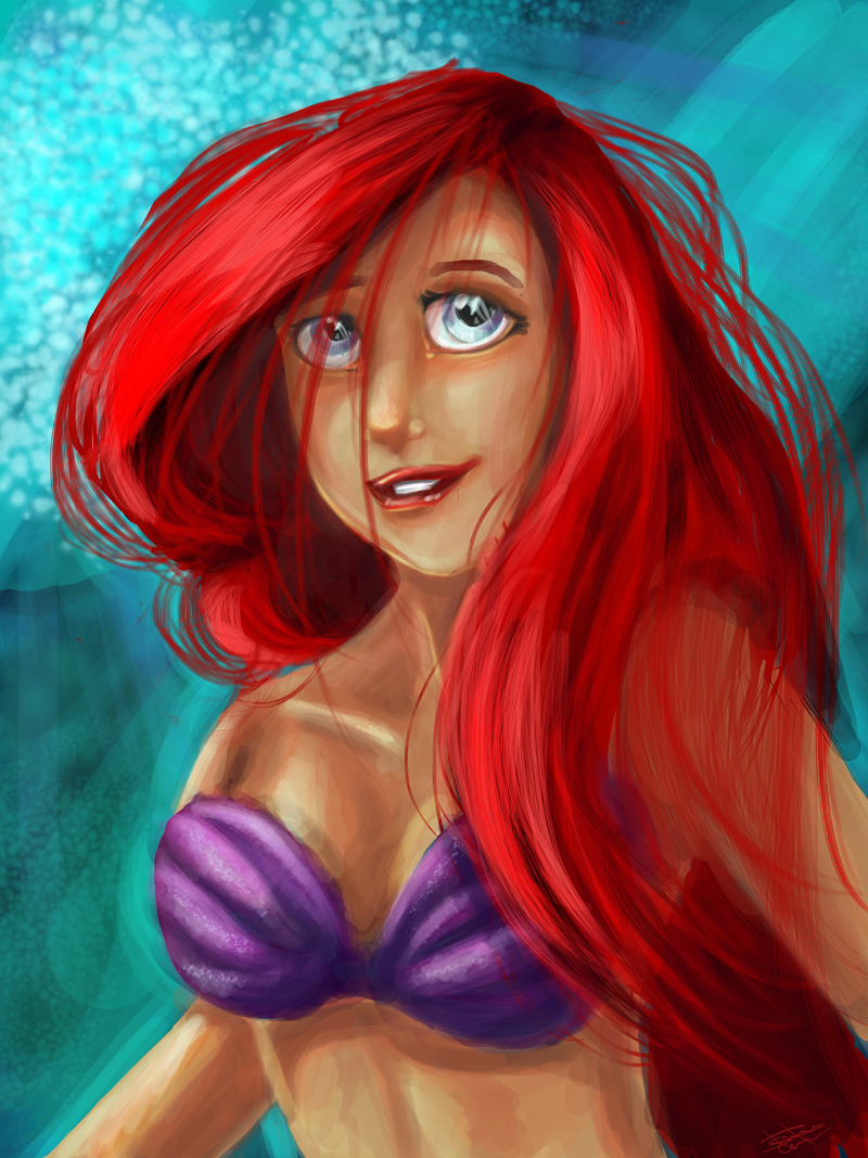 The Little Mermaid - 2015 redo of old art piece