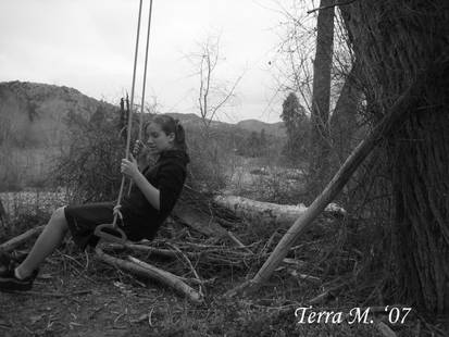 Girl on swing