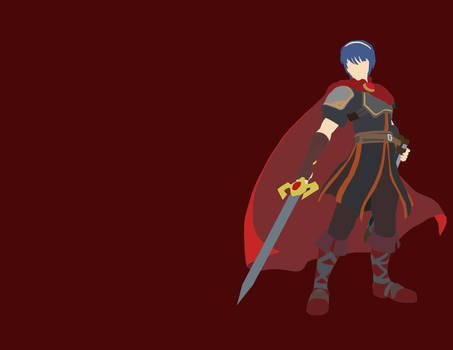 Red Marth Minimalist Wallpaper