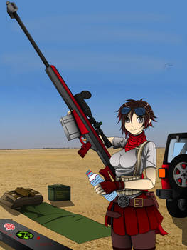 RWBY-ruby long range shooting