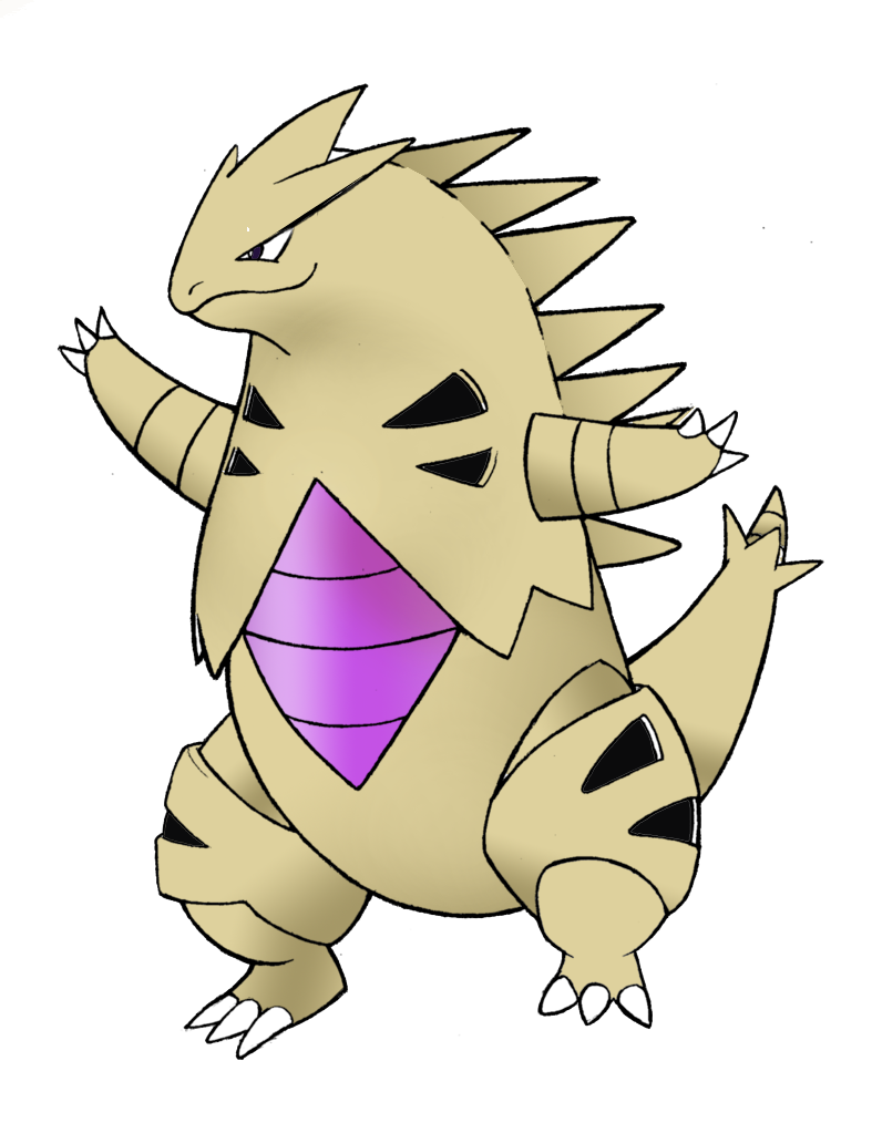 Shiny Tyranitar by realarpmbq on DeviantArt