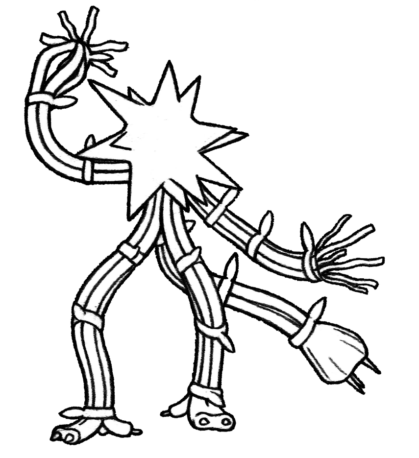 Pokemon coloring pages ultra beast