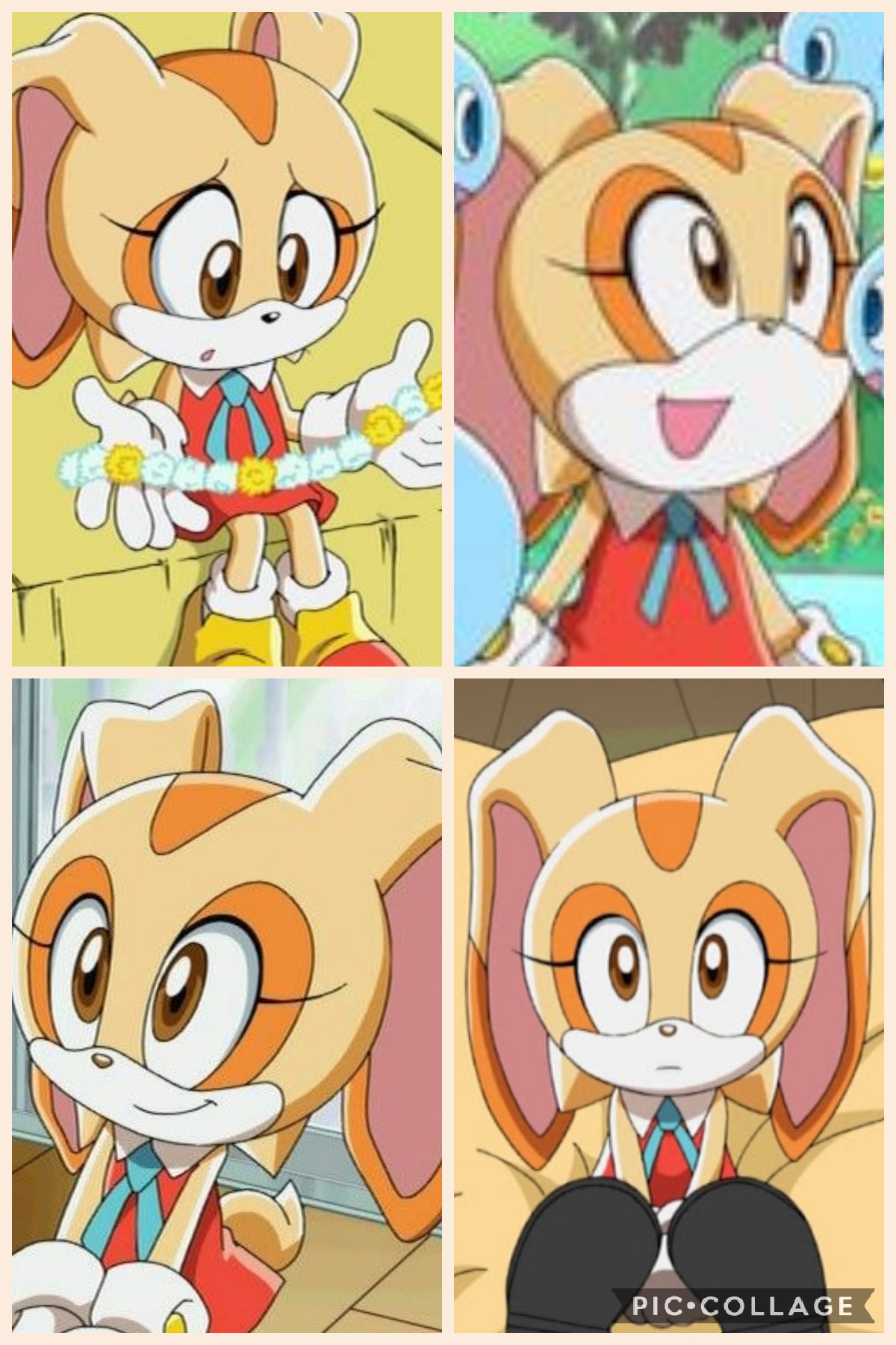 Cream The Rabbit Thinking Cream The Rabbit (Collage) by PhoebeLangForever15 on DeviantArt