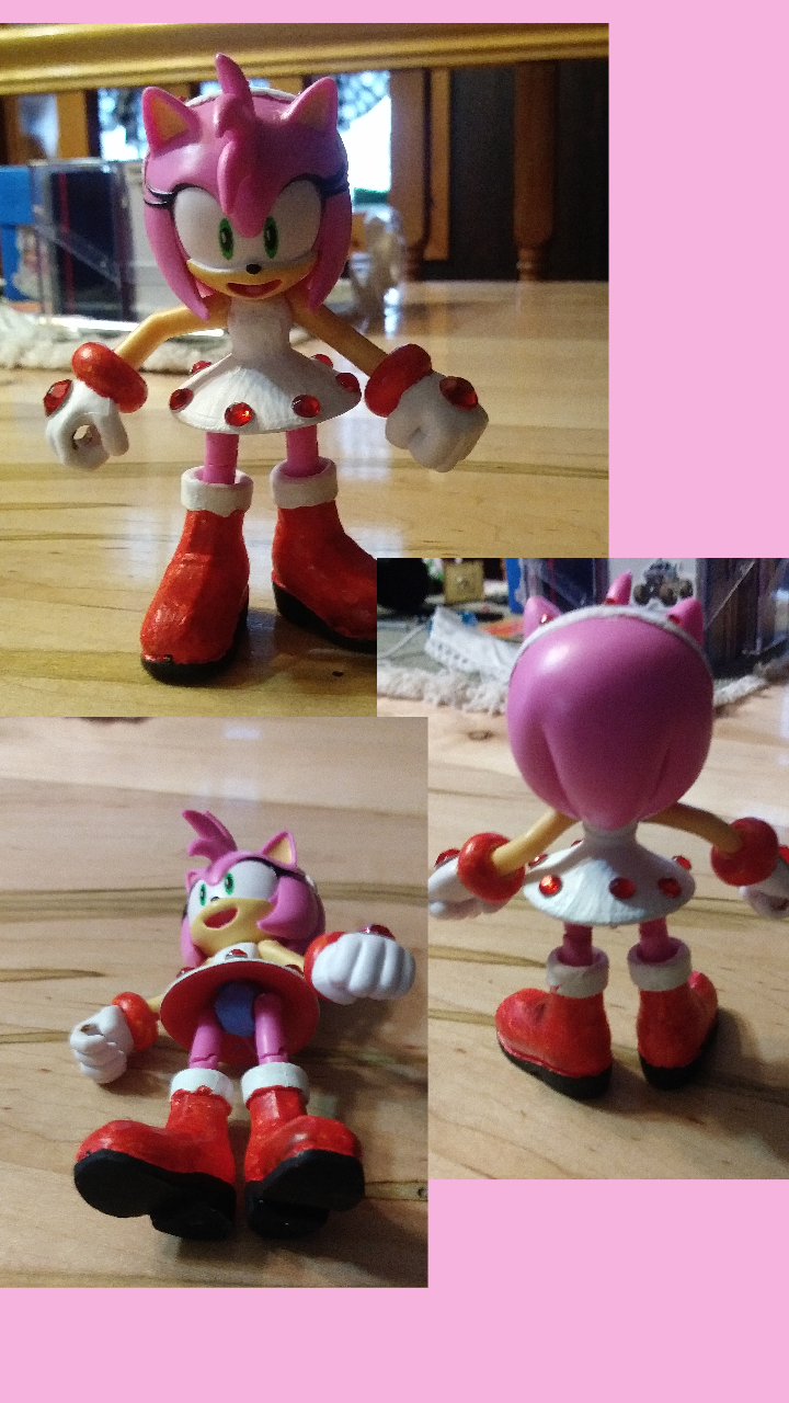 Custom Amy Rose figure by hedgehogslayer on DeviantArt