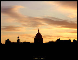 paris at dusk