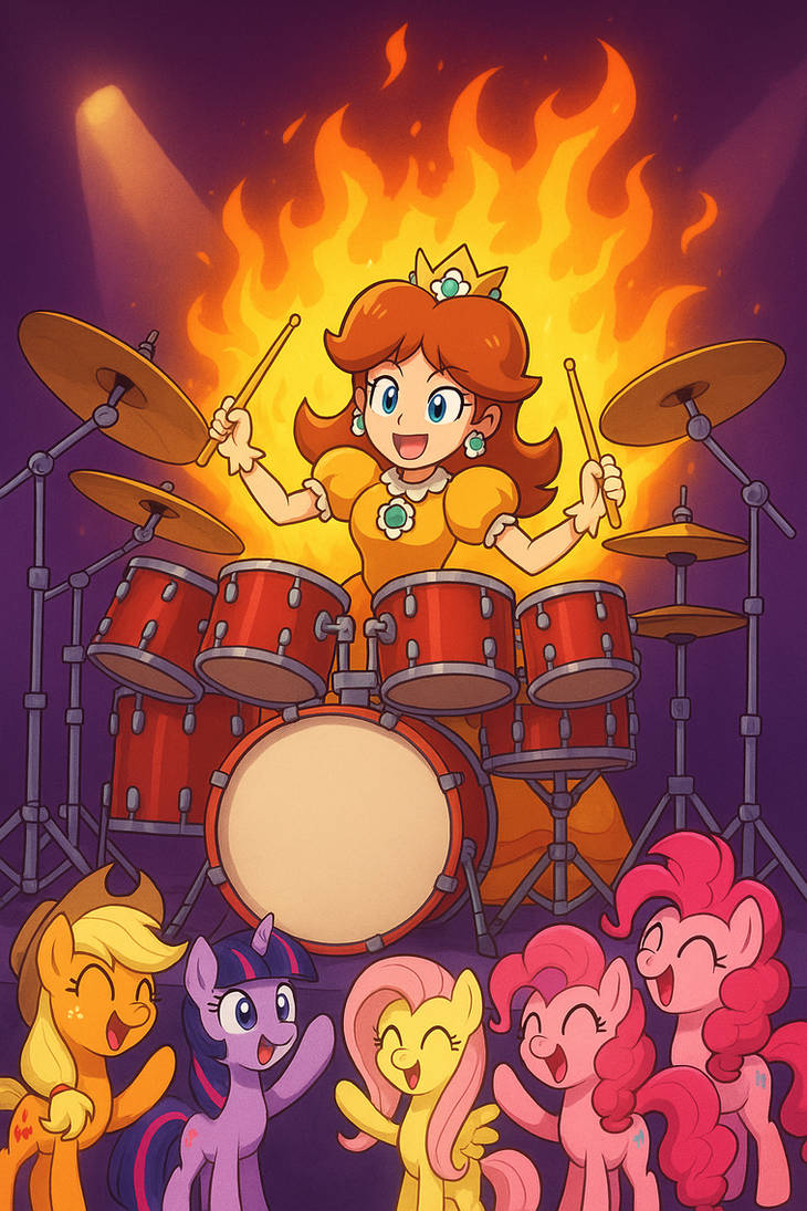 Princess Daisy Instruments Daisy's Drum Solo by Rj625 on DeviantArt