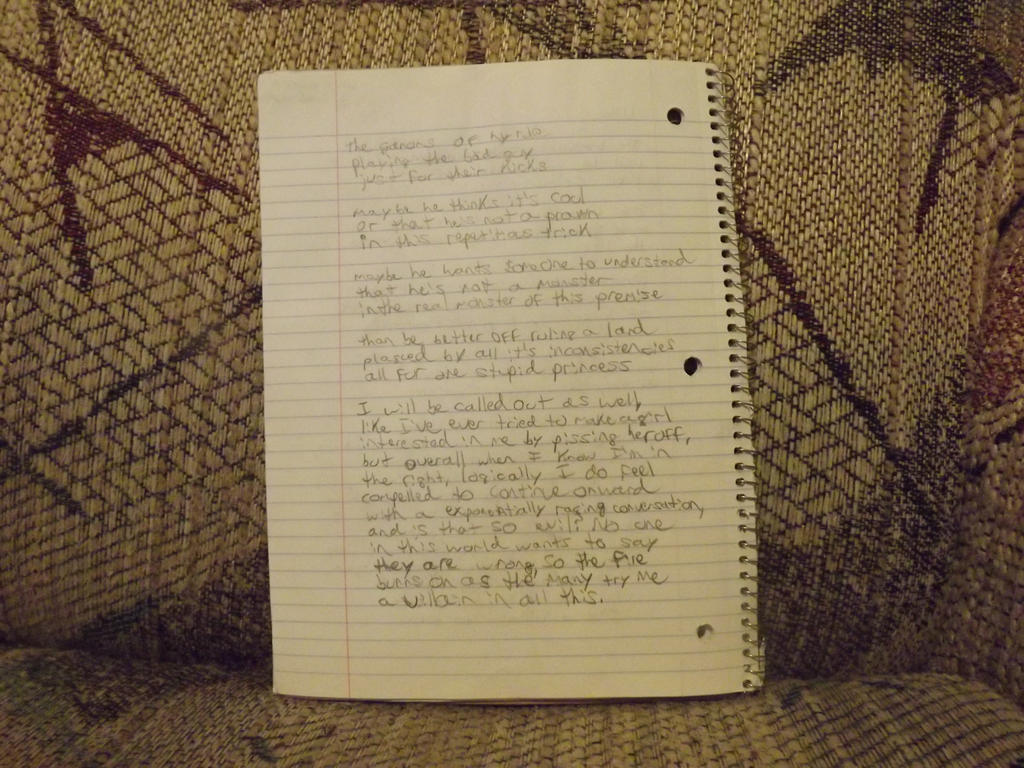 Poem Documents - Villain (Page 1, backside)