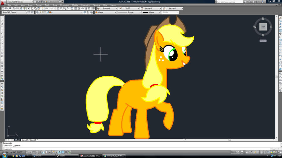 Apple jack on Auto CAD