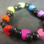 Black Hearts Kandi Bracelet