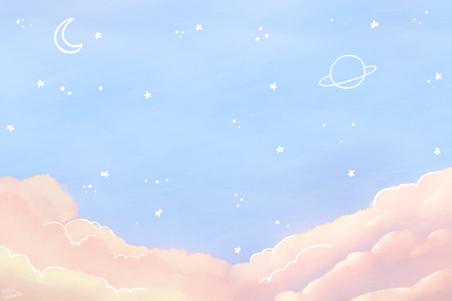 (GIF) Pastel Sky by ryllcat21 on DeviantArt