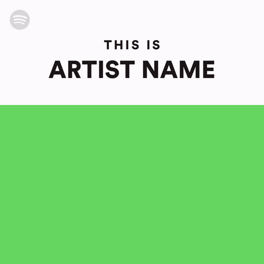 Spotify 'THIS IS' Template by LKGamingART on DeviantArt