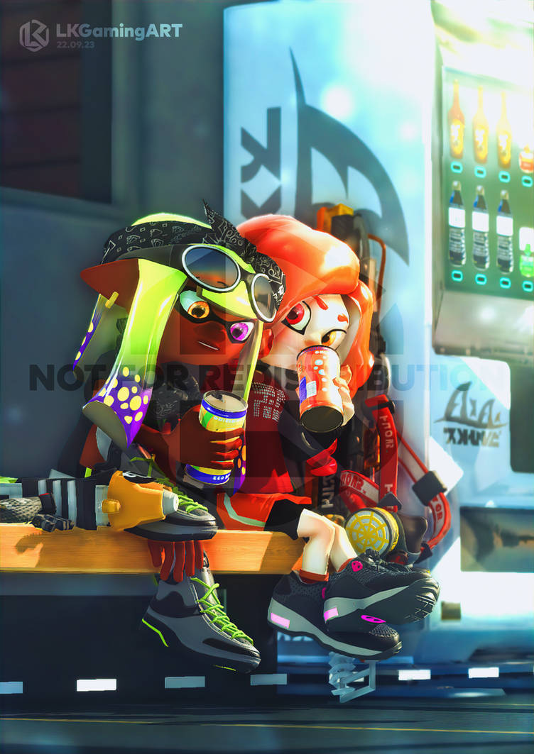 Splatoon Coke Soda break by LKGamingART on DeviantArt