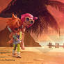 COM | Romantic Sunset Piggyback