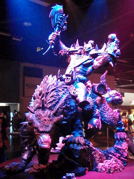 Orc Wolfrider Statue