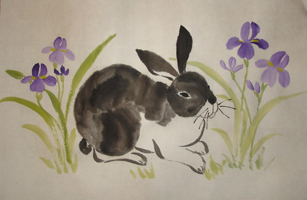 Black Rabbit by prettymoonpaint on DeviantArt
