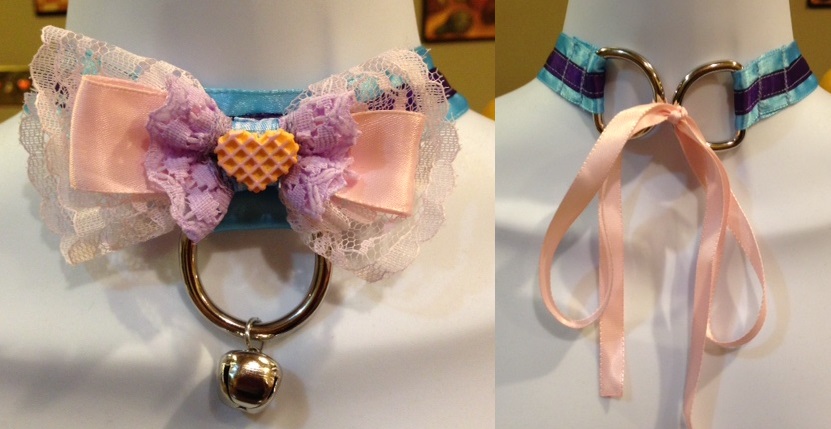 Kawaii BDSM Style Collar -- Waffle Love  [SOLD]