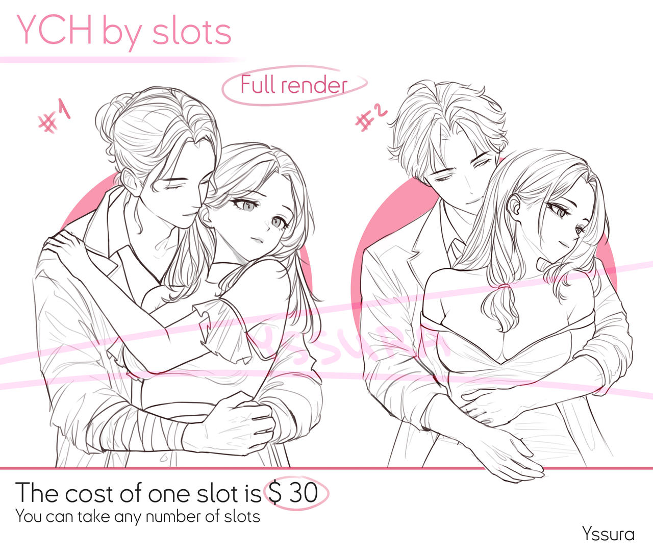 Ych by slots/Hugs/full render/anime style - Yssura by Yssura on DeviantArt