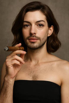 Anne the hairy cigar smoker
