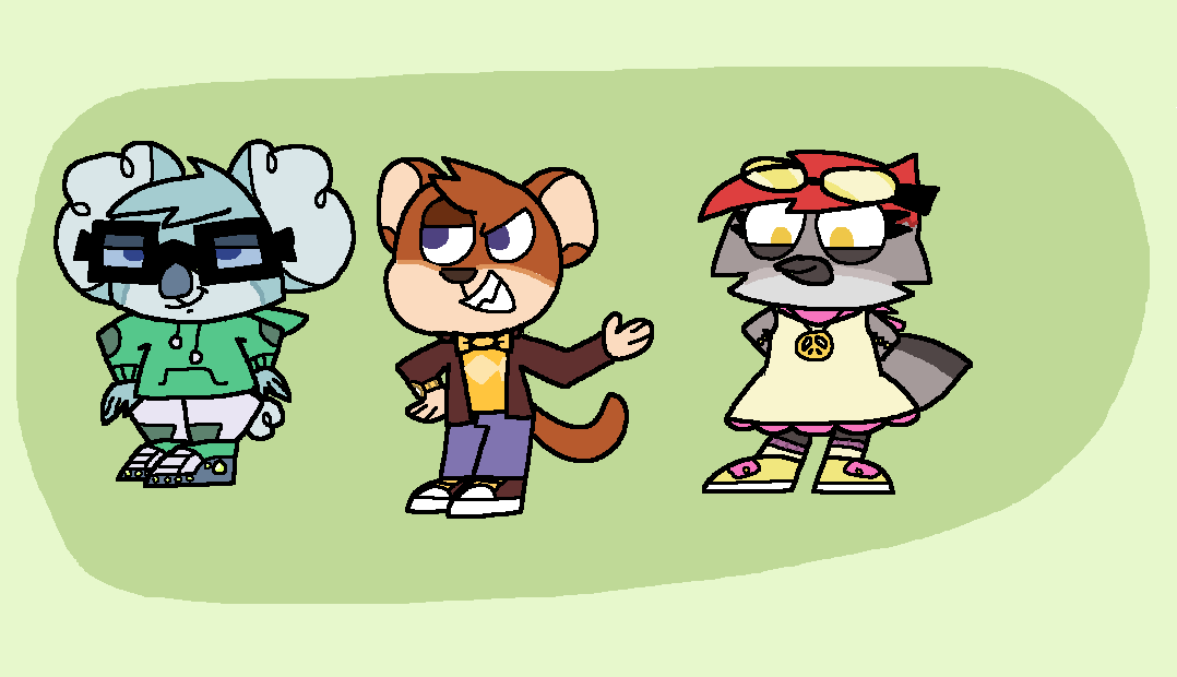 Scratchboydeviant Lineup Fanart(?) - We Devious Three by ScratchboyDeviant on DeviantArt