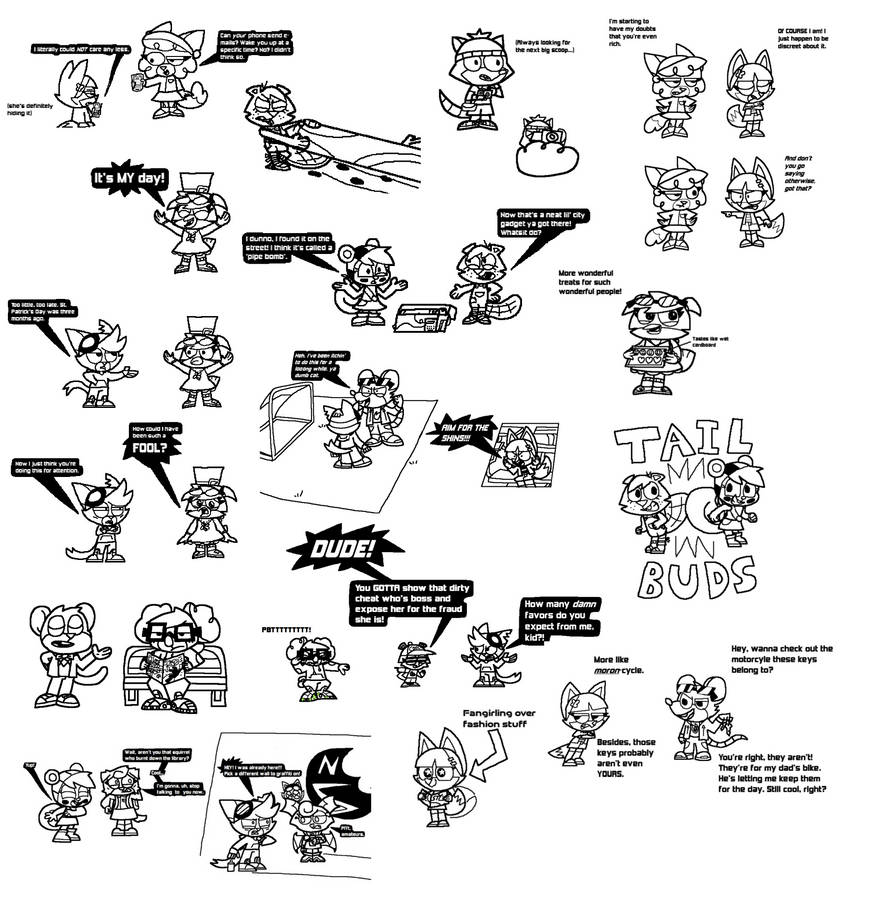 Scratchboydeviant Lineup Murphy and Mitzi + Fan Characters Mega Sketch Dump by ScratchboyDeviant ...