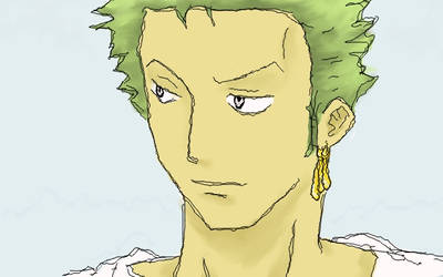 Roronoa Zoro sketch colored