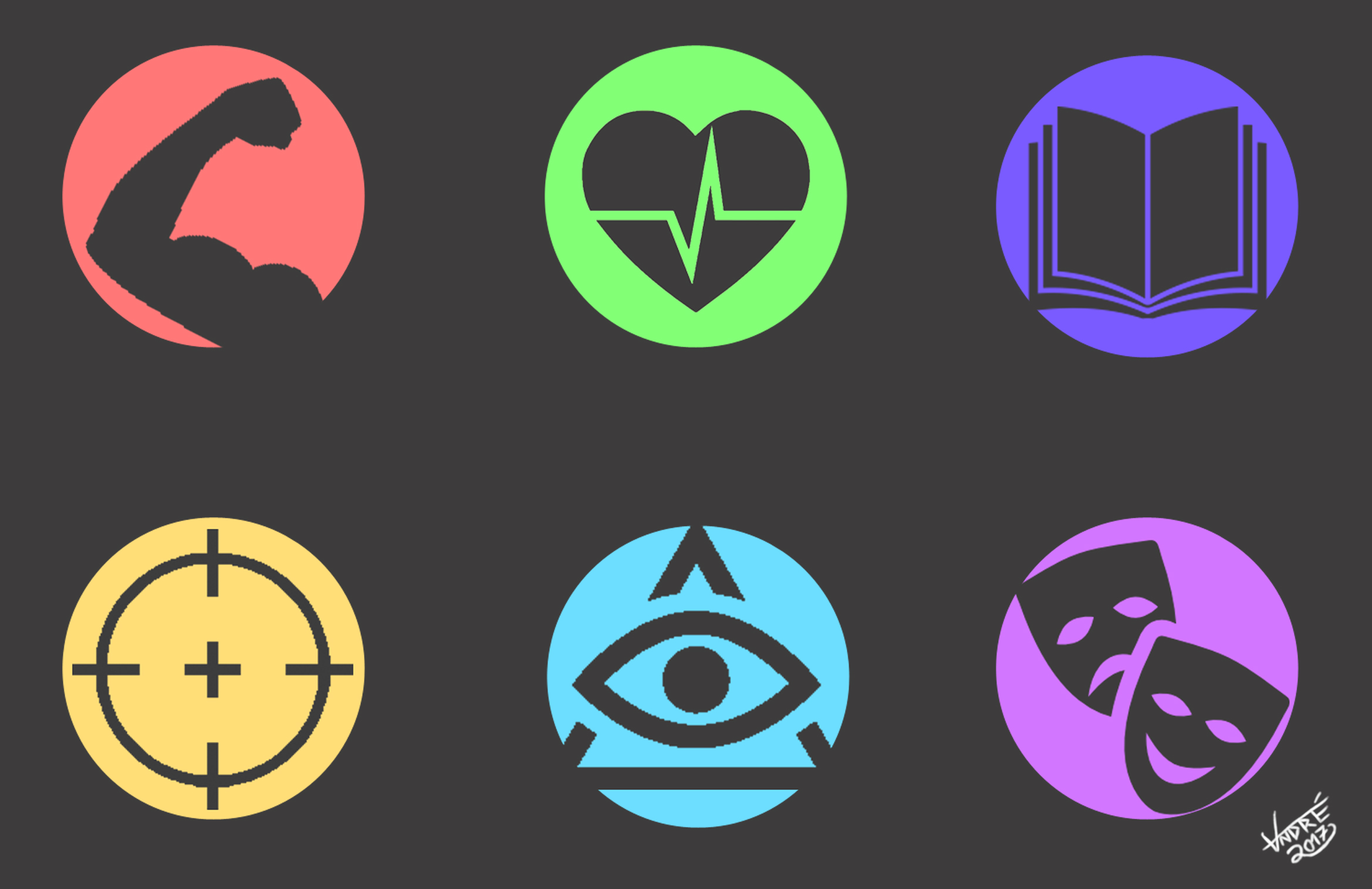 RPG Stats Icons (Free To Use) by ONECROMANTE on DeviantArt