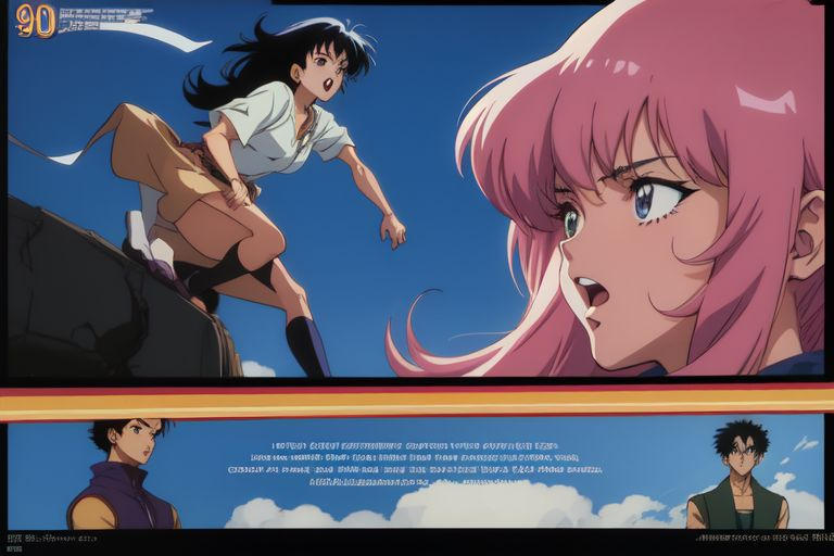 Fake screenshot of 90s anime OVA by Emilylily1423 on DeviantArt