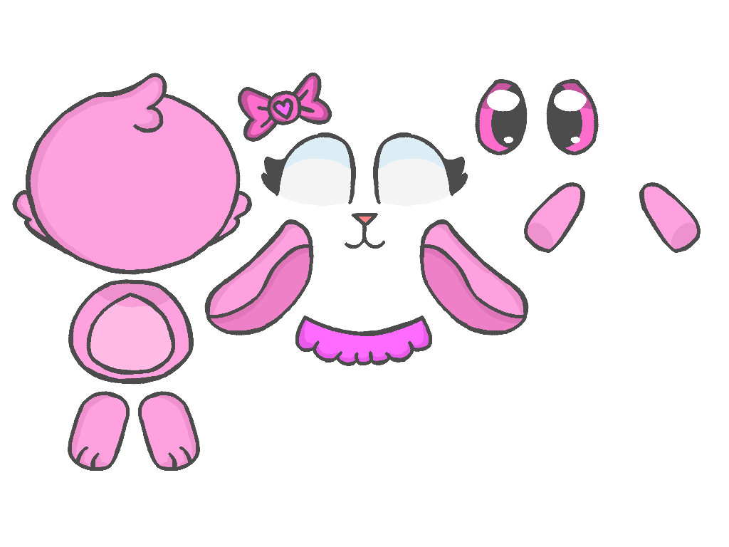 Pumpkin Rabbit Rig Pink rabbit rig assets by Emilylily1423 on DeviantArt