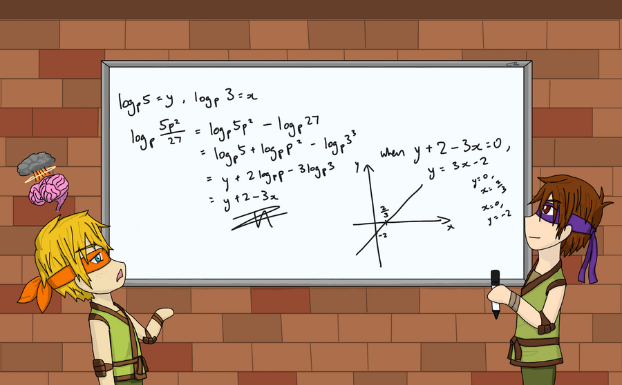 Donnie's Epic Math Time by DerpsonMuffinpants on DeviantArt