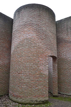 Inside the red building