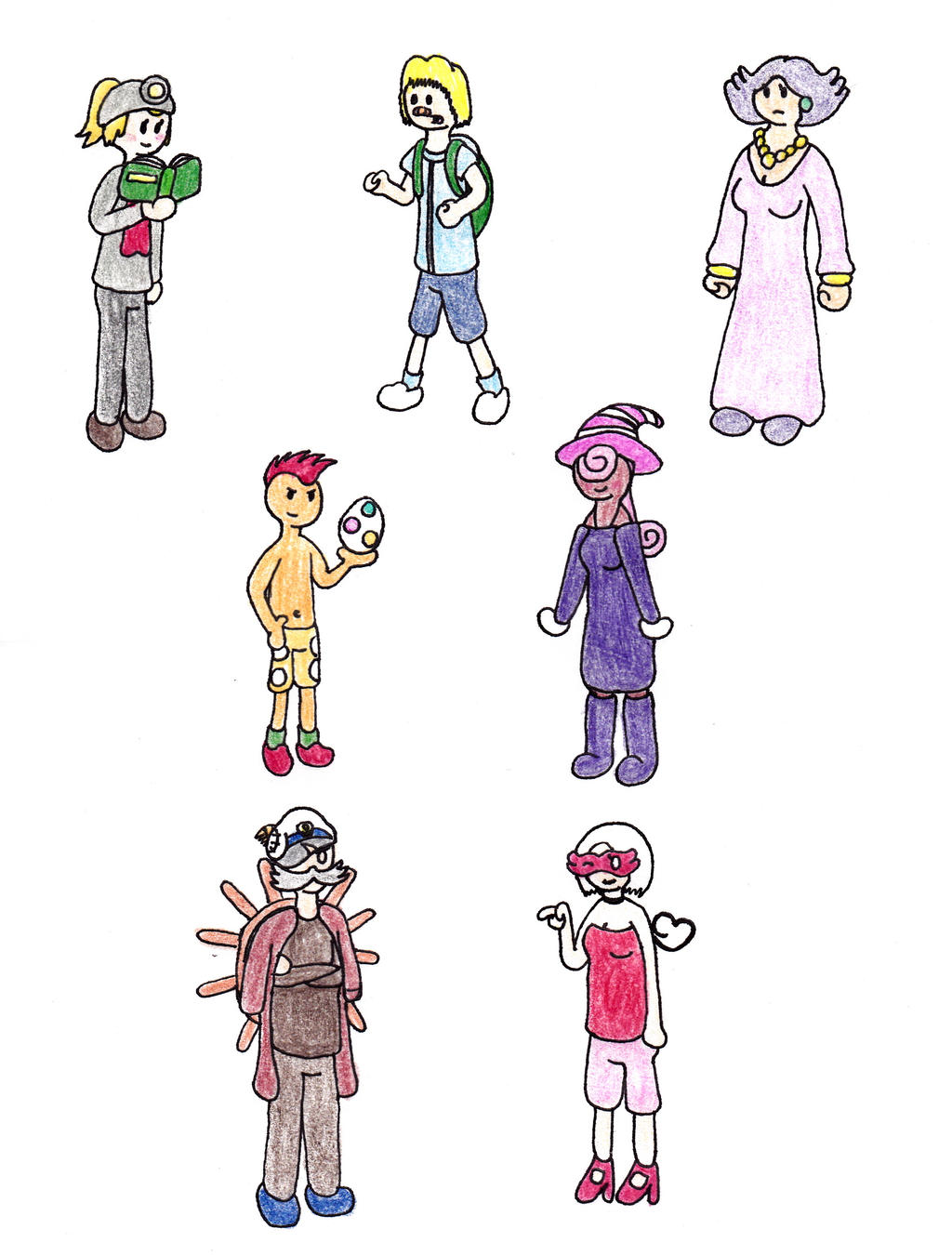 Paper Mario Thousand Year Door Partners Humanized by urban-pyramid