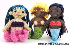 Mini Mermaids! by leftandrightdolls