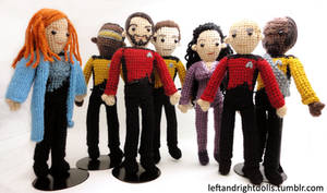 Star Trek: The Next Generation Group by leftandrightdolls