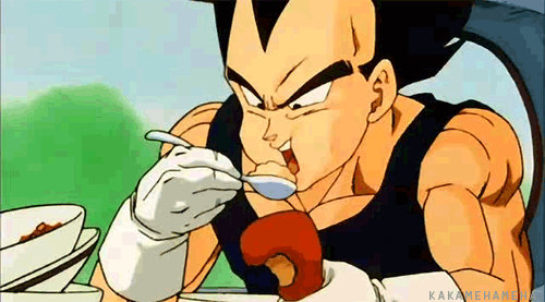 Vegeta Eating like a Boss by Toshi-the-Panda-1996 on DeviantArt