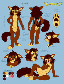 Tamias the Chipmunk PG Nude Reference Sheet