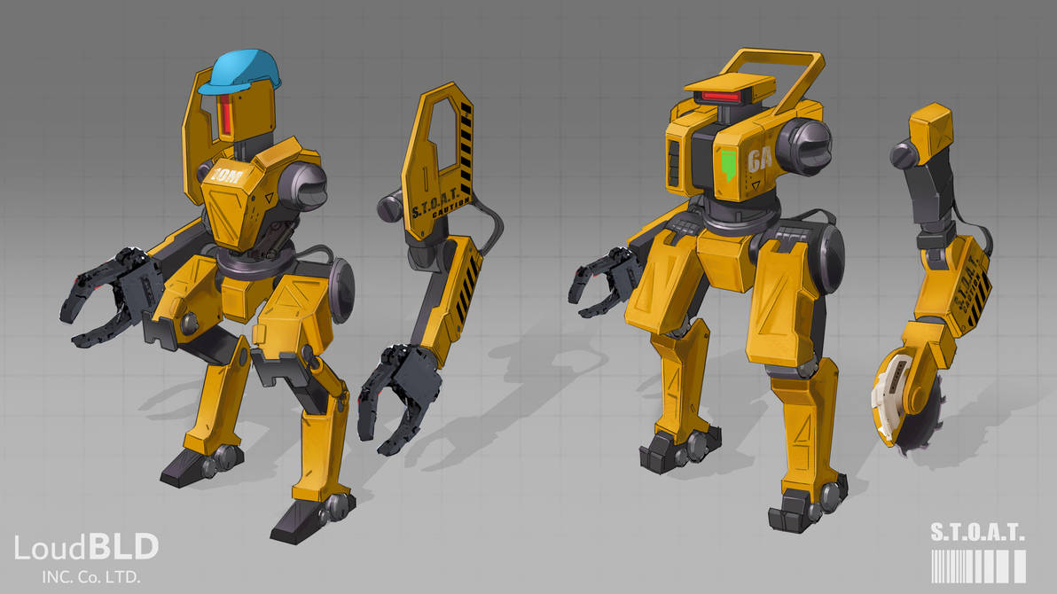 Construction Robot Concepts for University by hailfire191 on DeviantArt