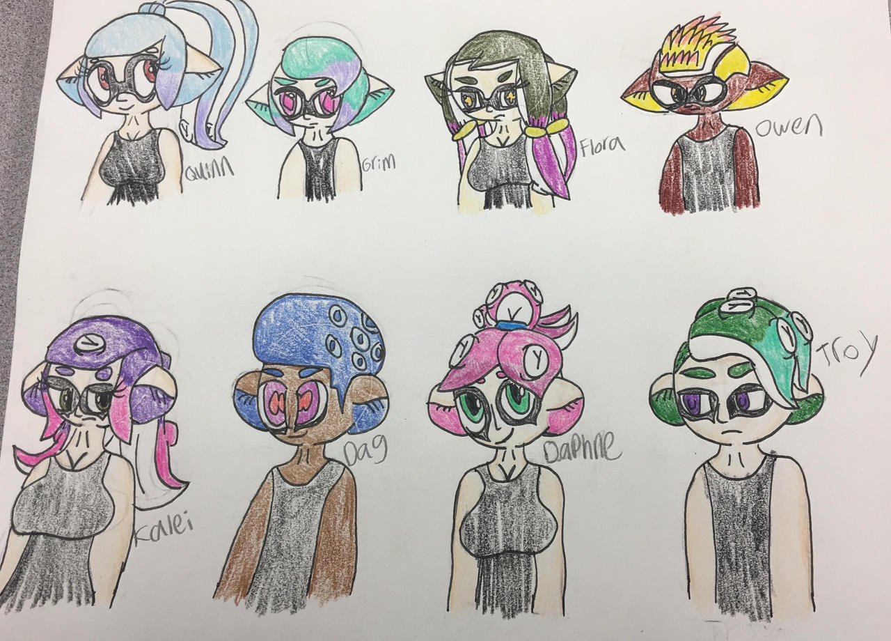 Inkling and Octoling adopts (OPEN) by StarTheInklingDraws on DeviantArt