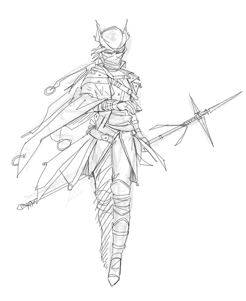 Bloodborne Hunter Sketch 51415 by Xaimn on DeviantArt