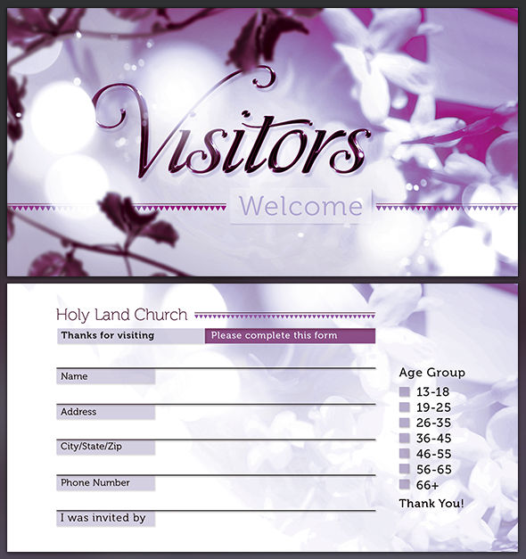 CHURCH VISITORS CARD Template by SeraphimChris on DeviantArt CHURCH VISITORS CARD Template by SeraphimChris on DeviantArt