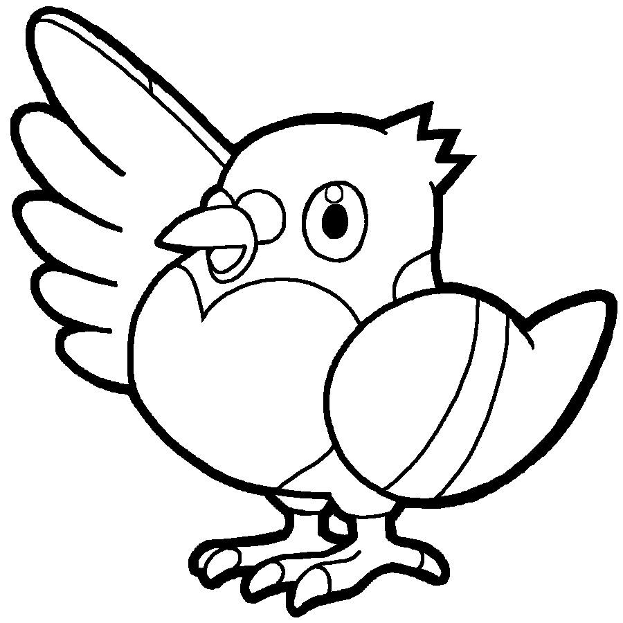 Pokemon Pidove Coloring Pages