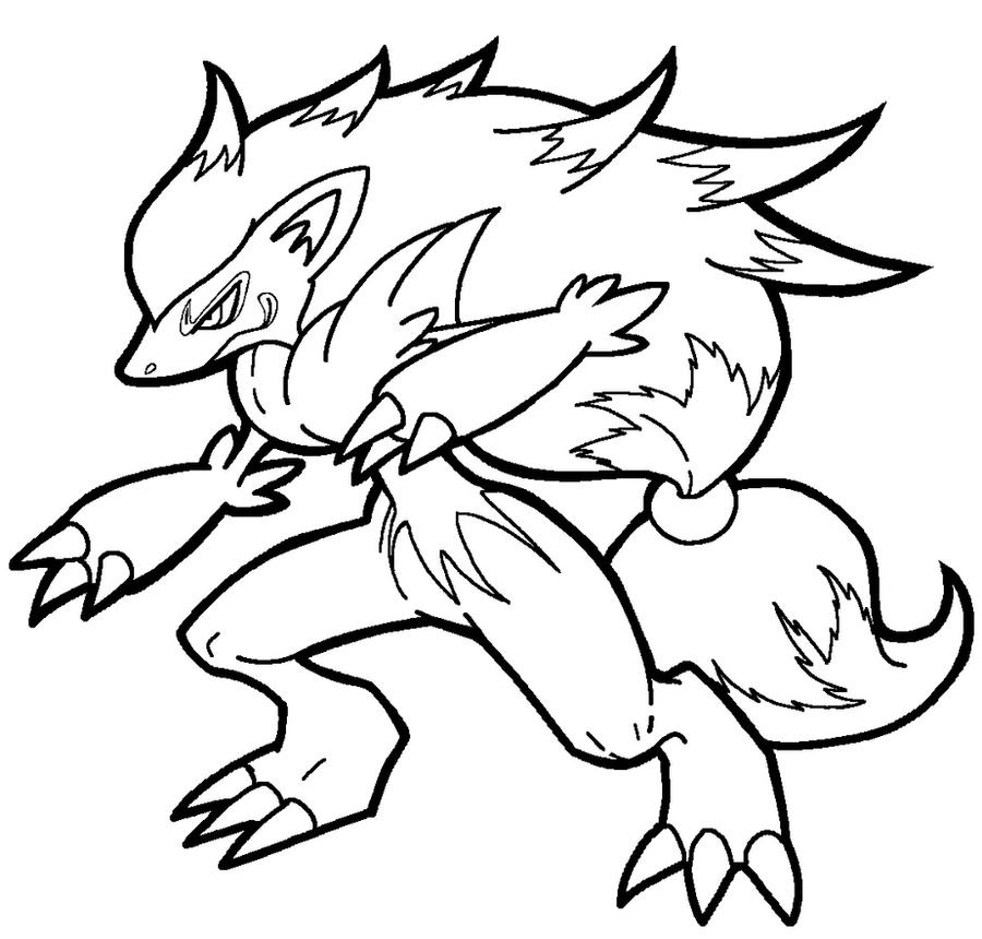 Zoroark lineart