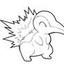 Cyndaquil lineart