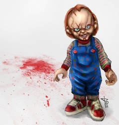 Daily Doodle - Chucky Makes a Mess by jpzilla