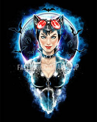 Catwoman - Meow at the Moon