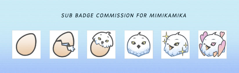 Sub badges commission.: Mimikamika