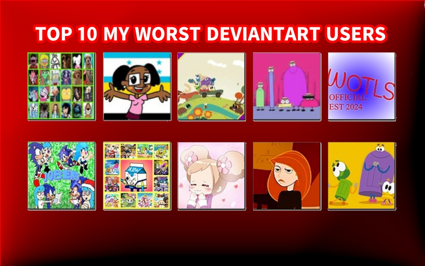 What Deviantart My Top 10 My Worst DeviantArt Users by Fyims20 on DeviantArt