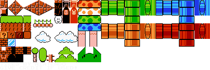 Super Mario Bros Overworld Tileset by Mylesisbest2009 on DeviantArt