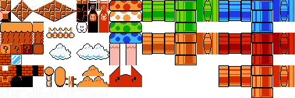 Super Mario Bros Autumn Tileset by Mylesisbest2009 on DeviantArt
